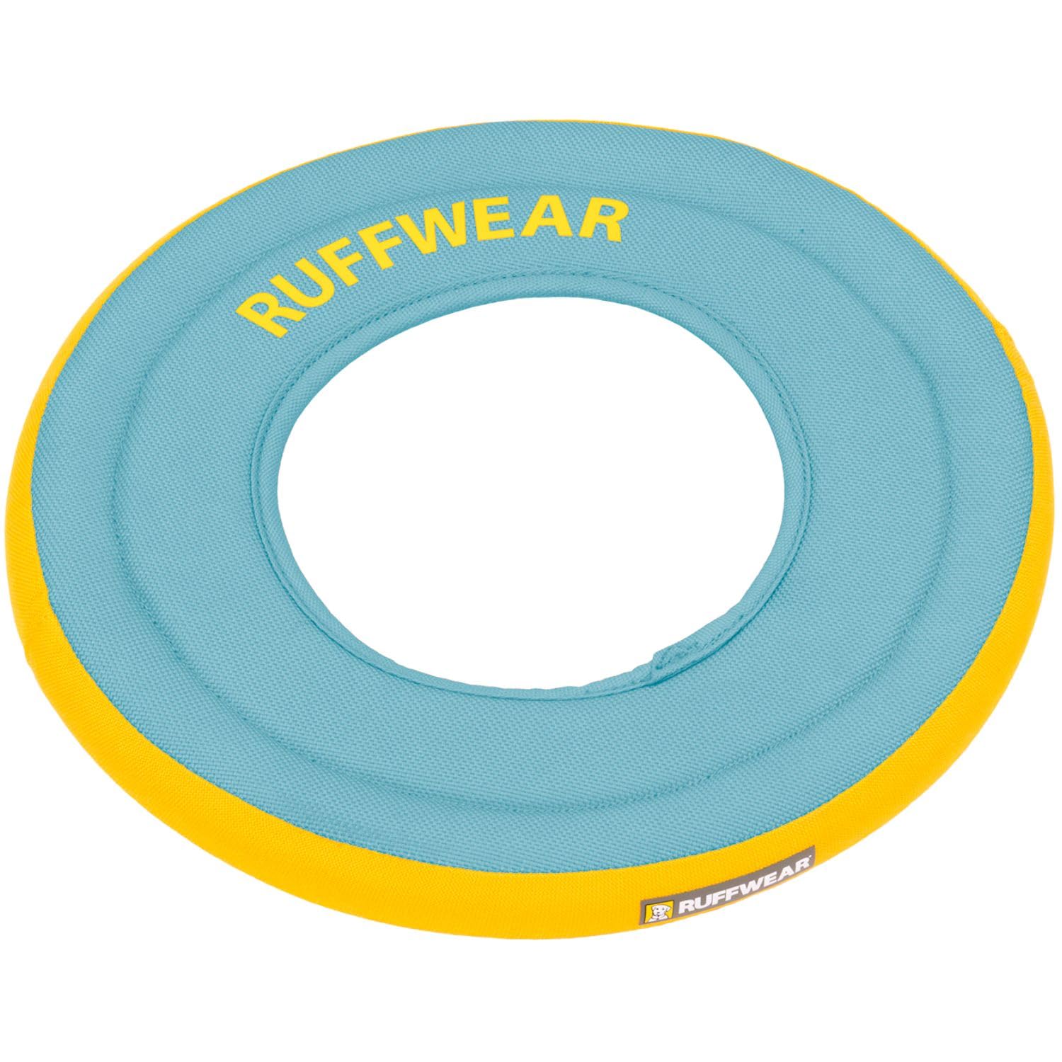 Ruffwear Hydro Plane disc on water, highly visible for easy retrieval