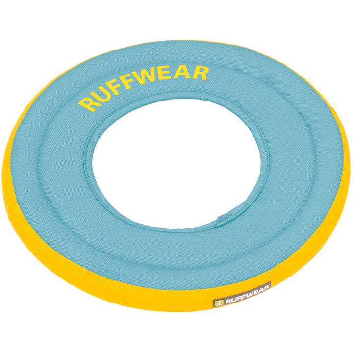 Ruffwear Hydro Plane disc on water, highly visible for easy retrieval