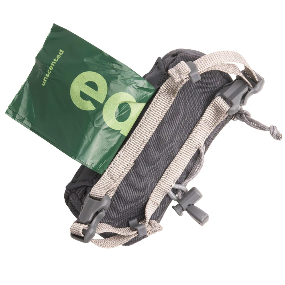 Ruffwear Stash Bag Mini attached securely by two buckles for stability.