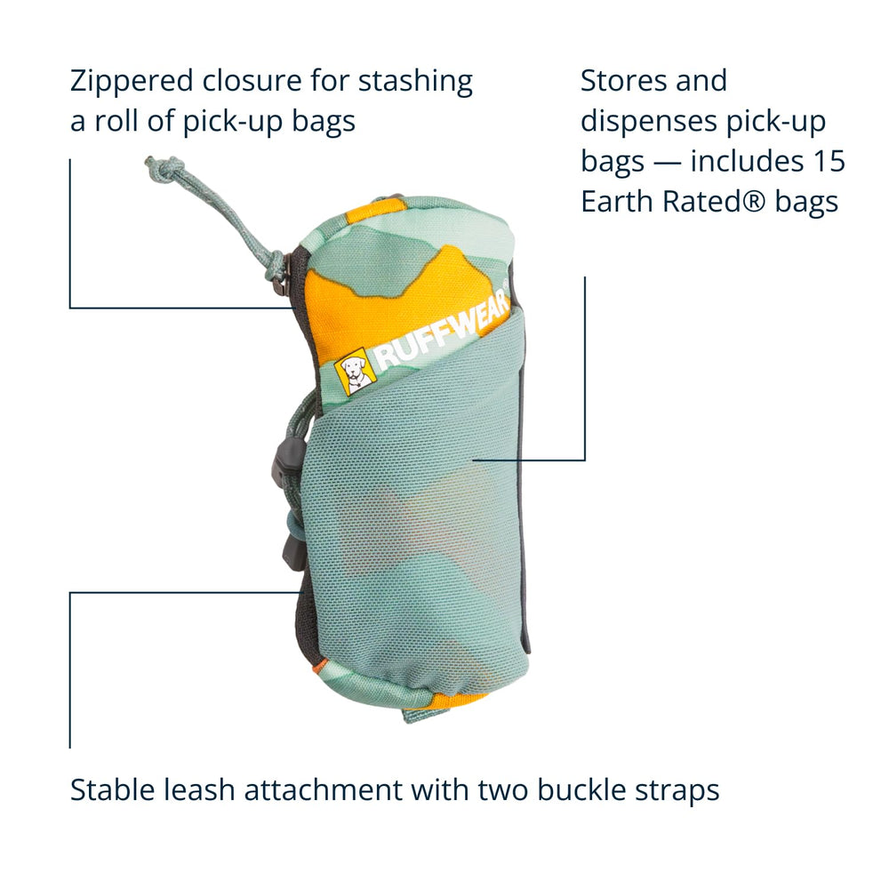 Ruffwear Stash Bag Mini side slot in action for on-the-go use