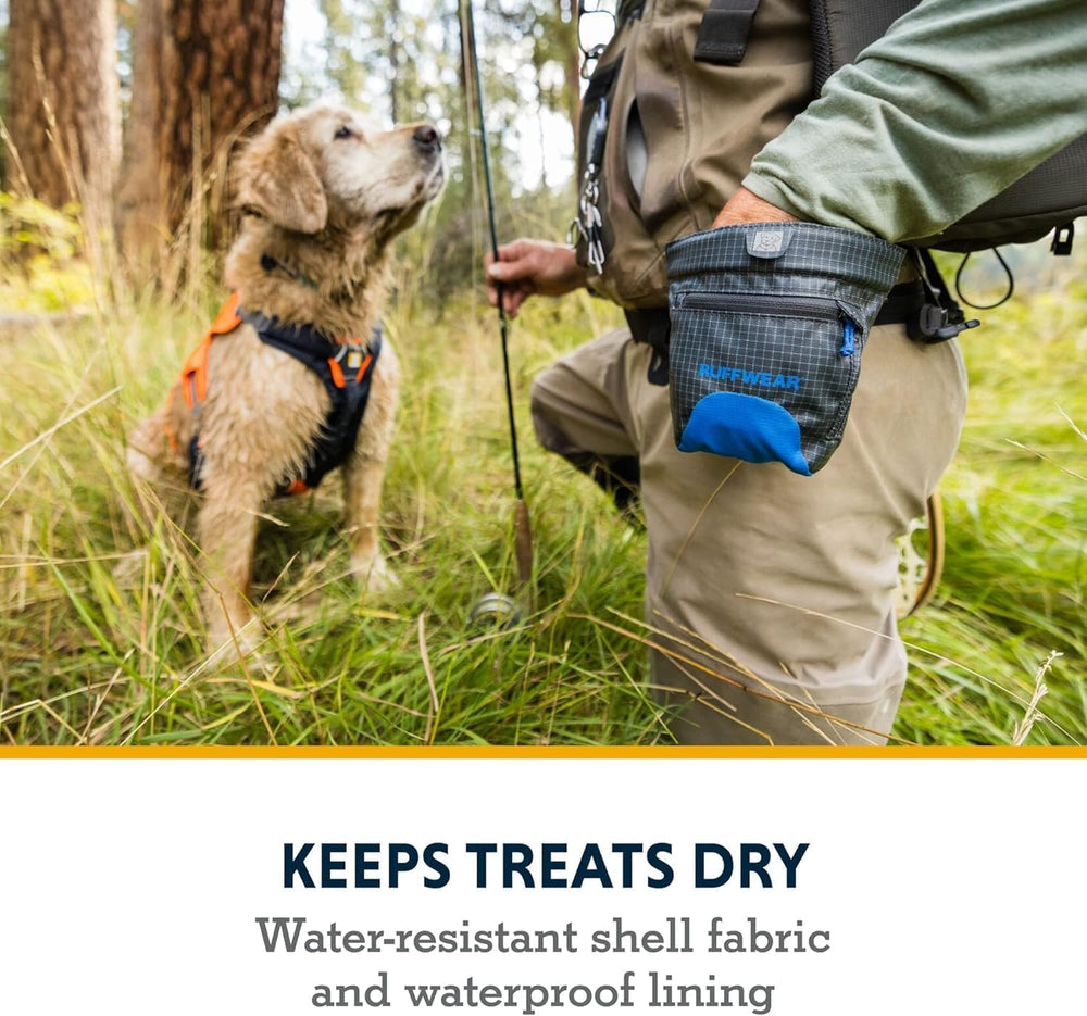 Ruffwear Treat Trader easy-clean shell simplifies post-session care.