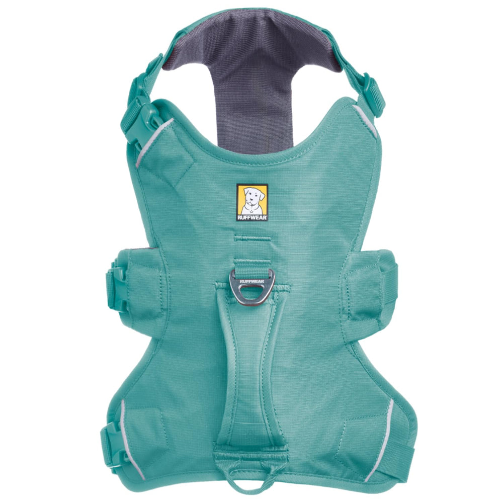 Ruffwear Web Master shows four-point adjustment for escape-resistant wear.