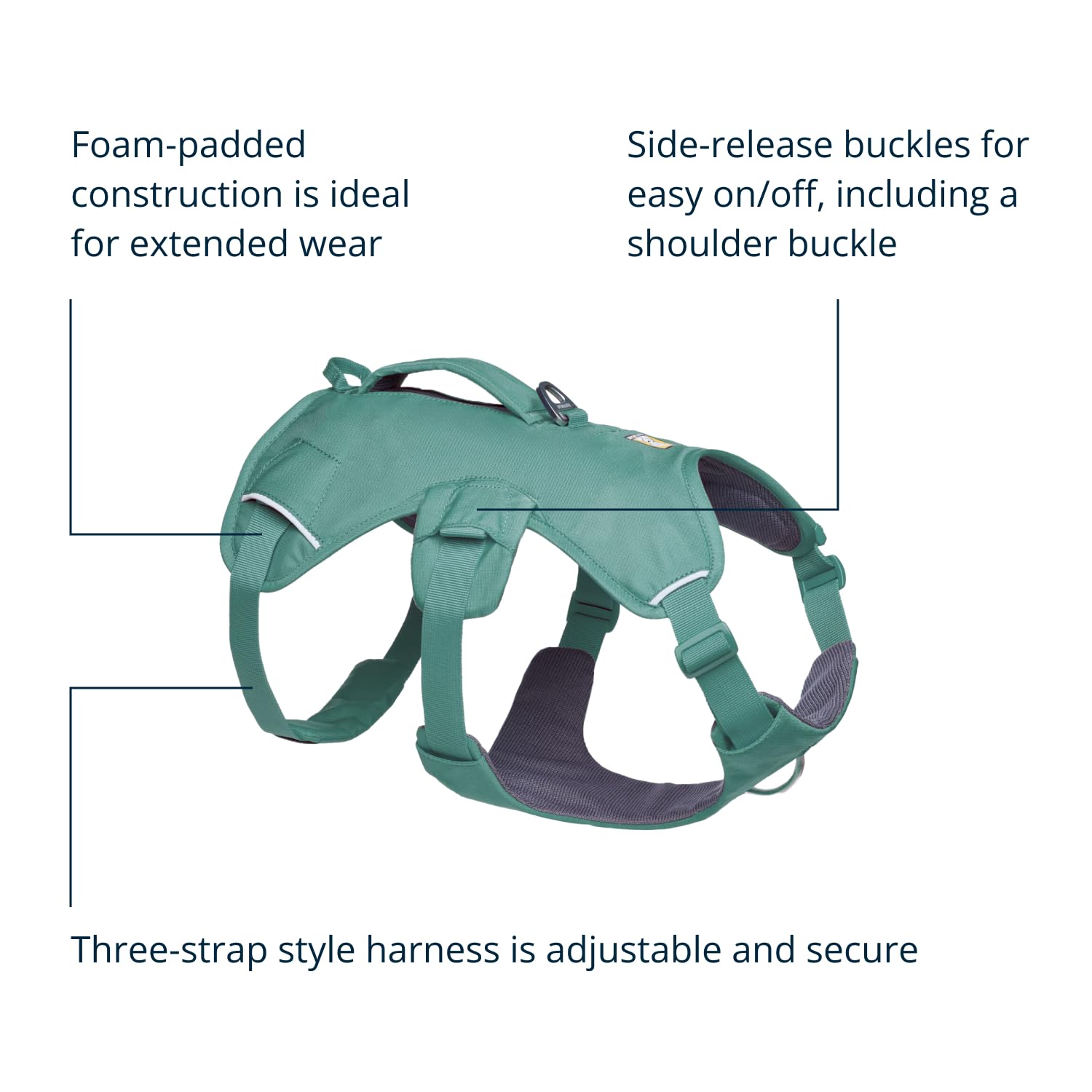 Ruffwear Web Master full-body support distributes weight for stable lifting