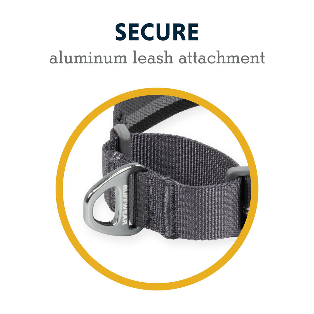 Ruffwear Web Reaction collar offers soft, recycled webbing for all-day comfort.