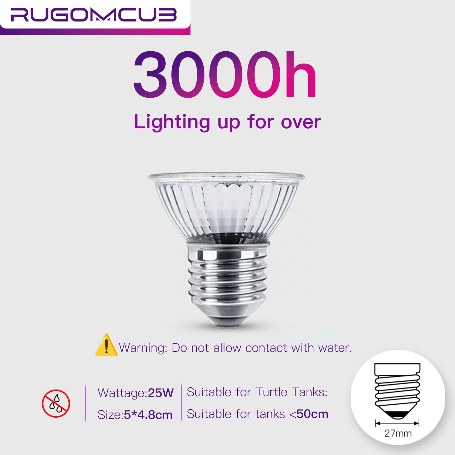 RUGOMCUB real-time temp and humidity display helps habitat monitoring