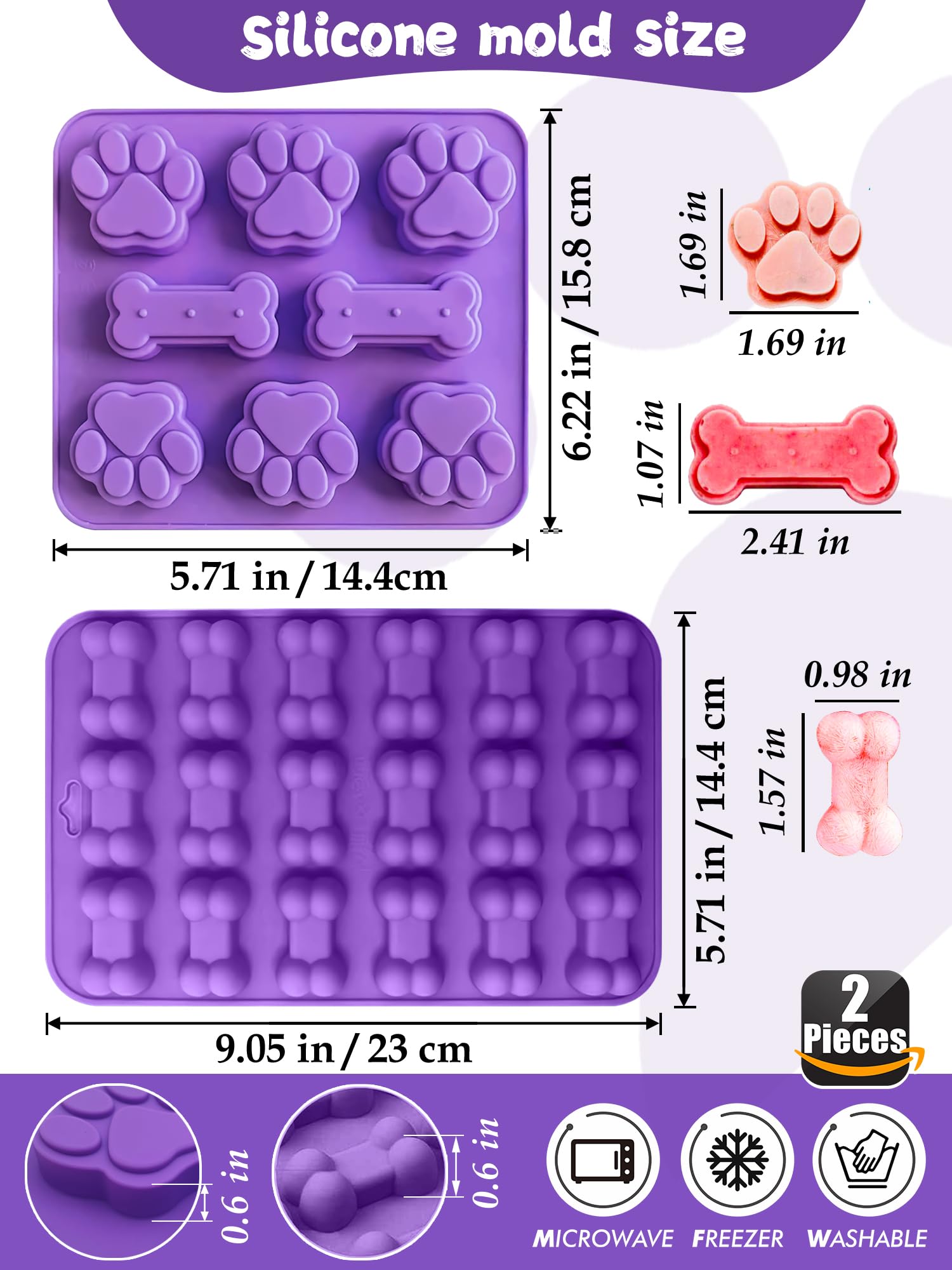 RUGVOMWM round cookie cutter set for versatile shapes.