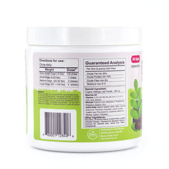 Ruji Naturals organic moringa dog treat close-up emphasizing nutrient rich leaves
