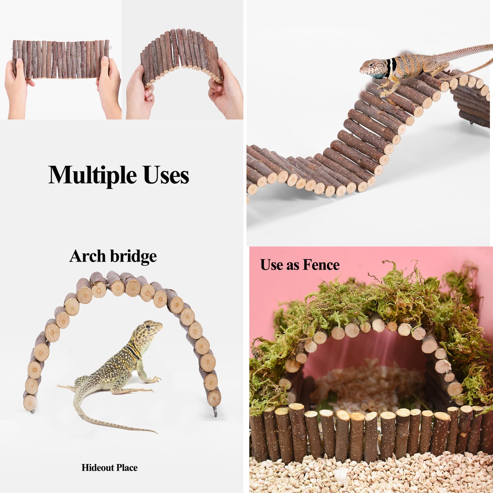 RUNANIA reptile bridge adds climbing opportunities and vertical interest.