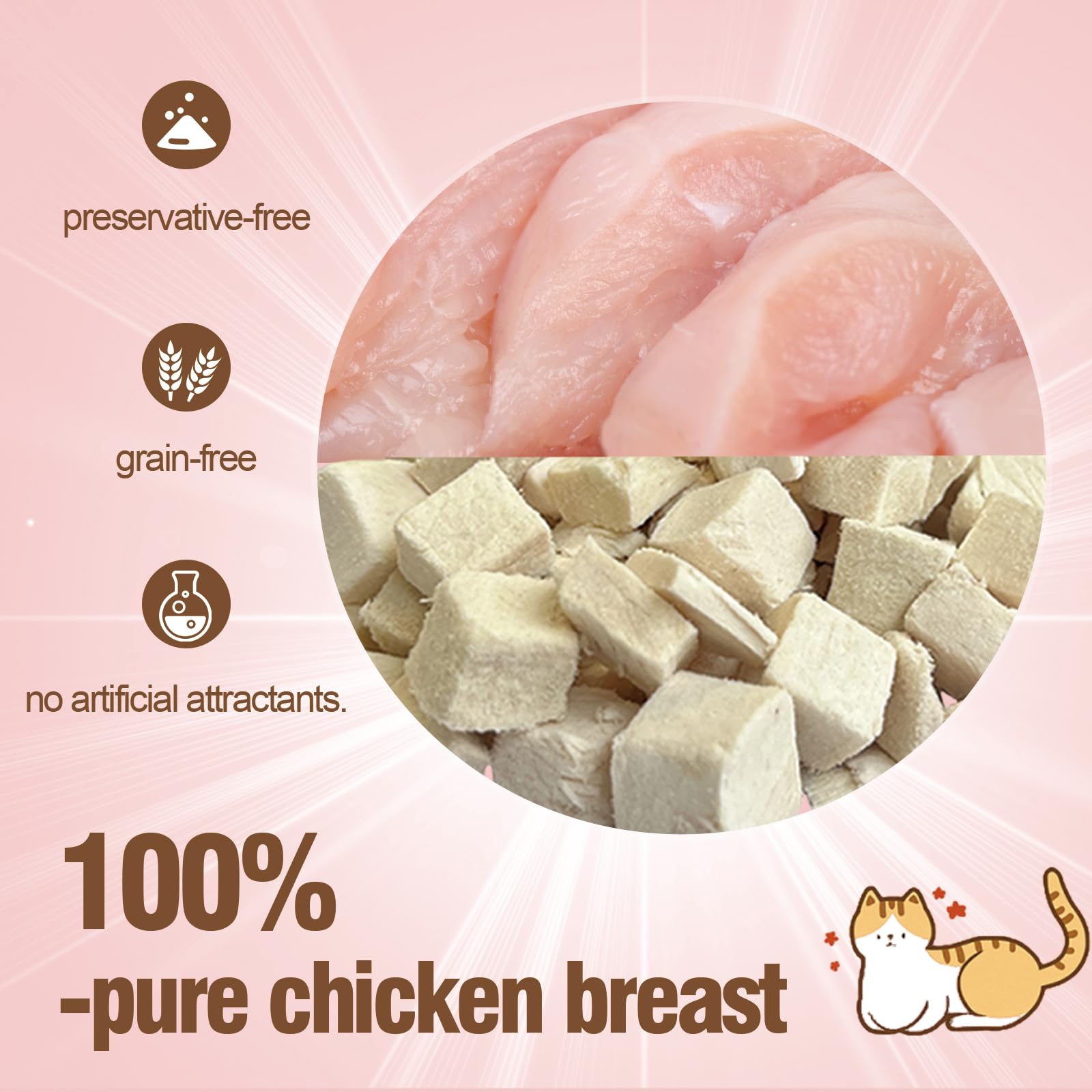 Runcaidamai chicken training bites; single-ingredient protein ideal for rewards.