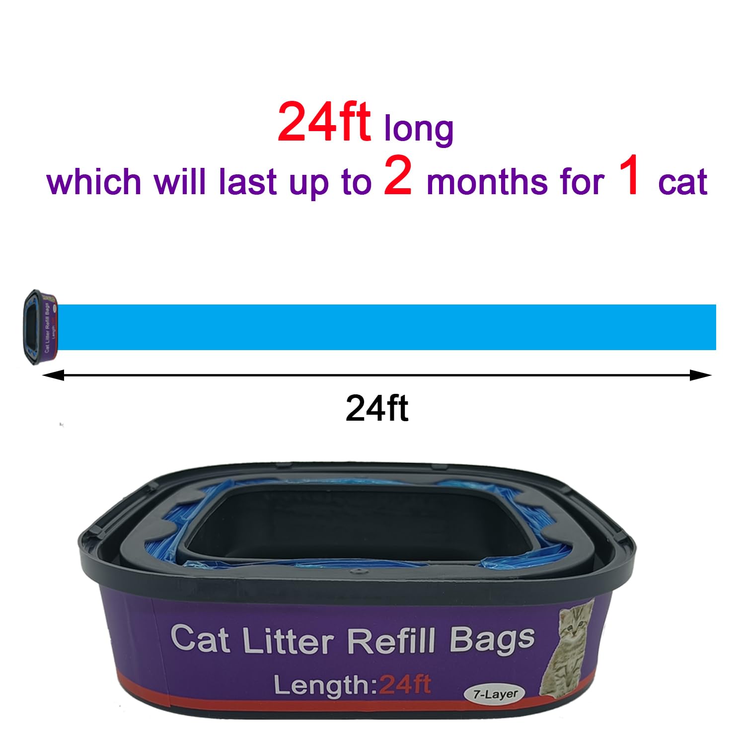 RUNDE Genie-compatible pail setup with simple cartridge installation.