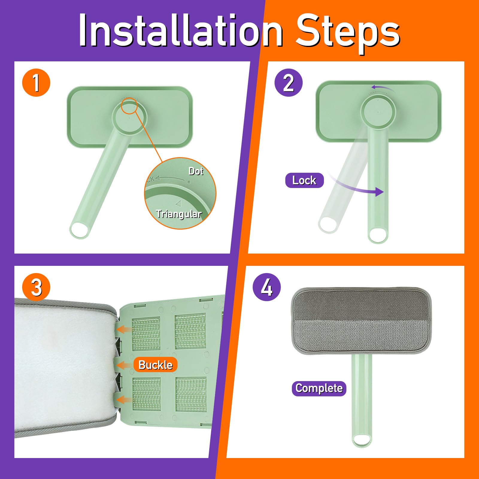 Rundik ergonomic handle lint brush comfortable grip during cleaning.