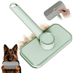 Rundik pet hair remover on clothes demonstrates quick lint lift and reusable design.