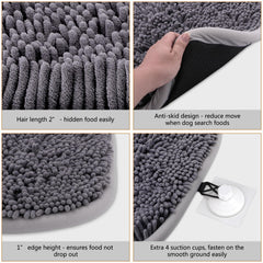 Rundik Snuffle Mat with four suction cups keeps the mat secure during play