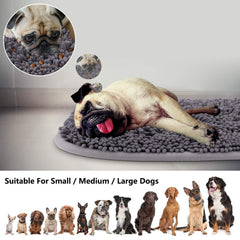 Closeup of Rundik Snuffle Mat puzzle toy highlighting hidden snacks