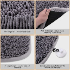 Rundik Snuffle Mat with two suction cups securing to smooth floor