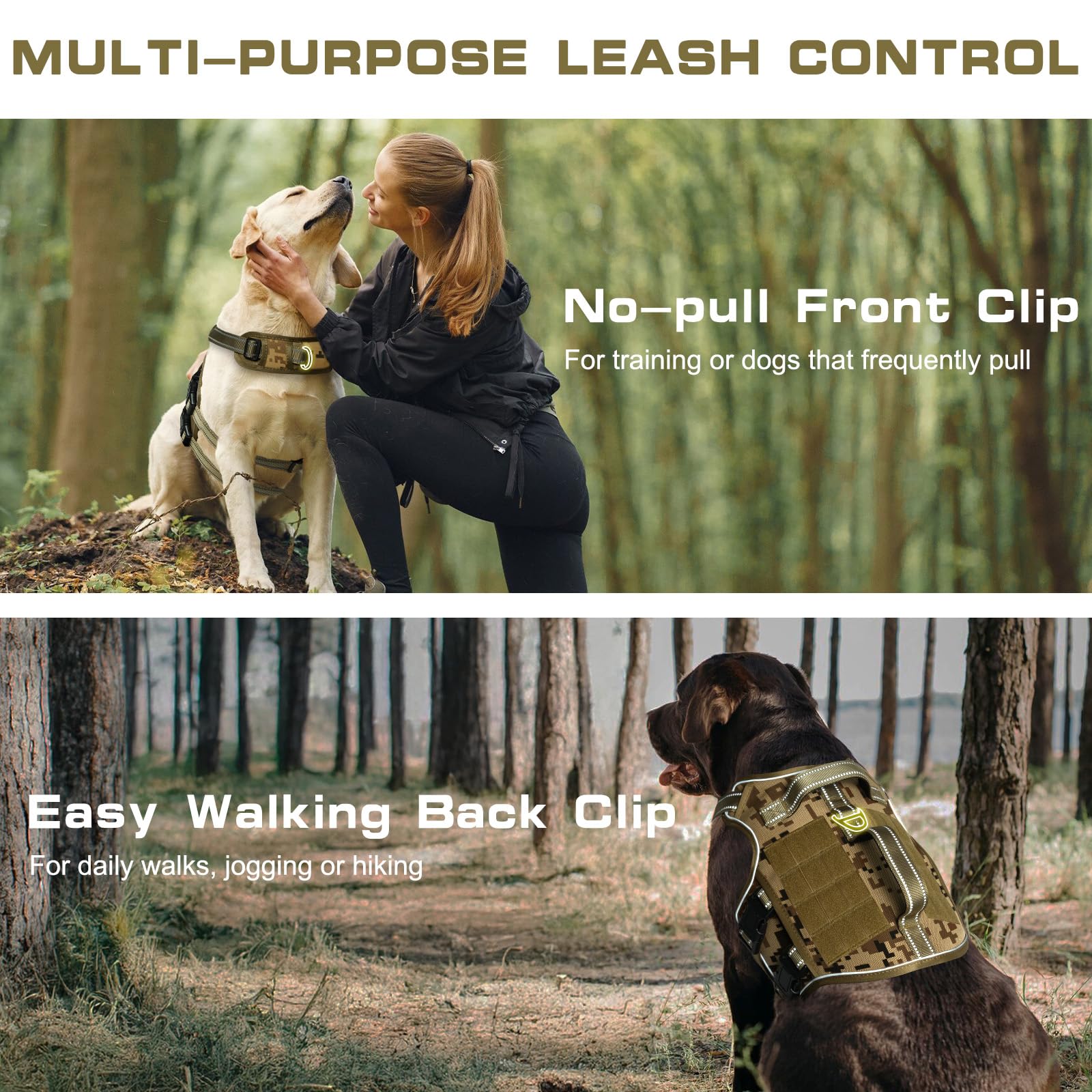 RunFido Breathable padded harness provides comfort on long outdoor sessions.