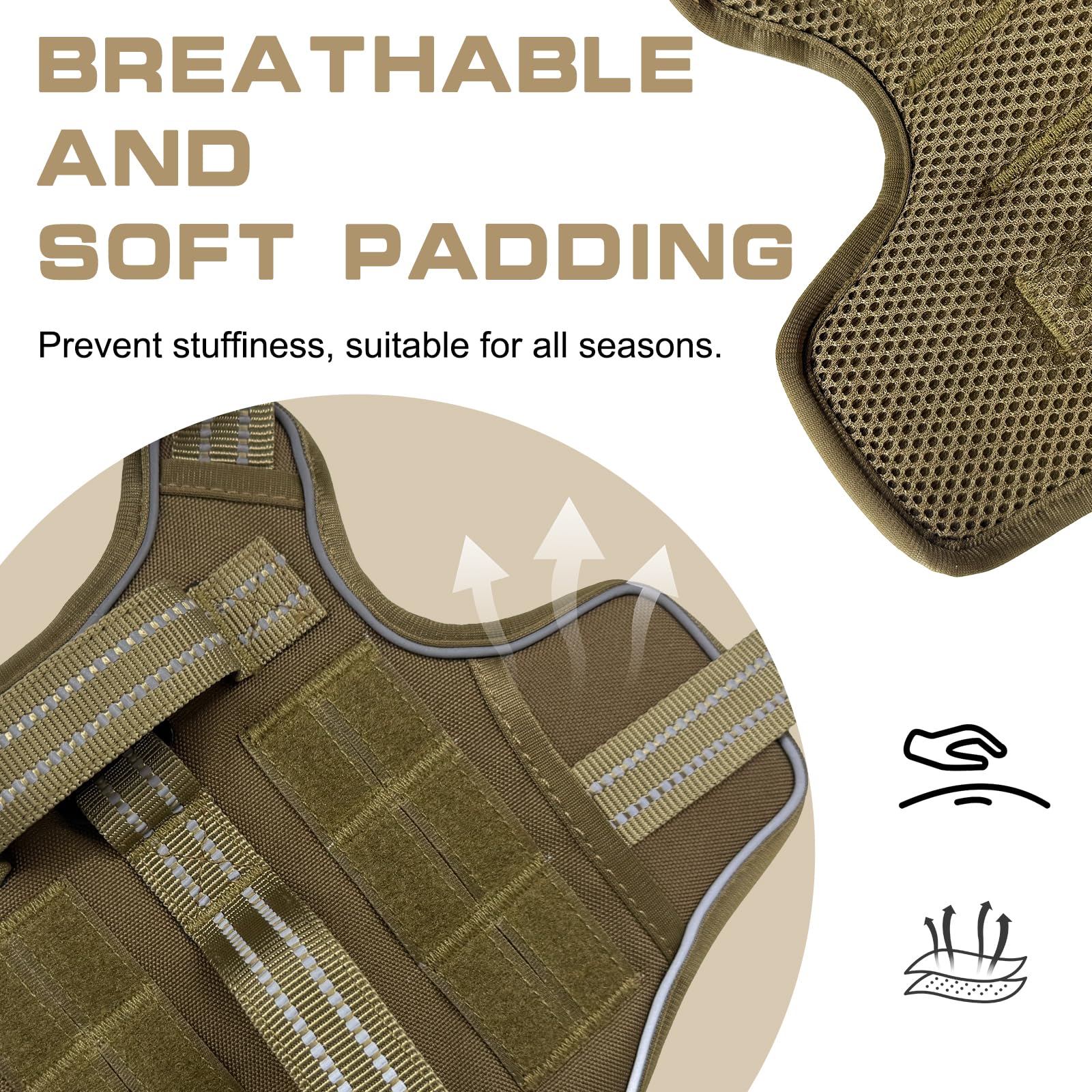 RunFido harness easy-on-off buckles for quick dressing