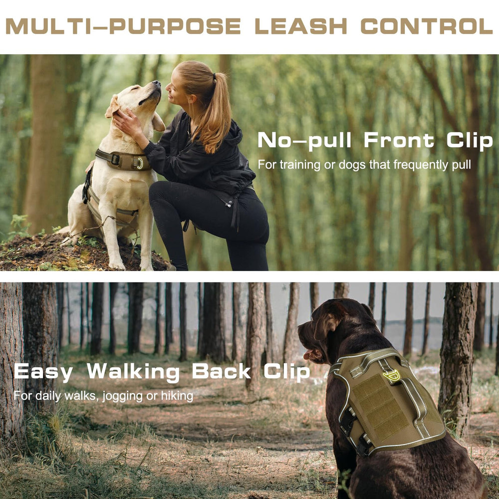 RunFido harness showing horizontal and vertical handles for easy grip