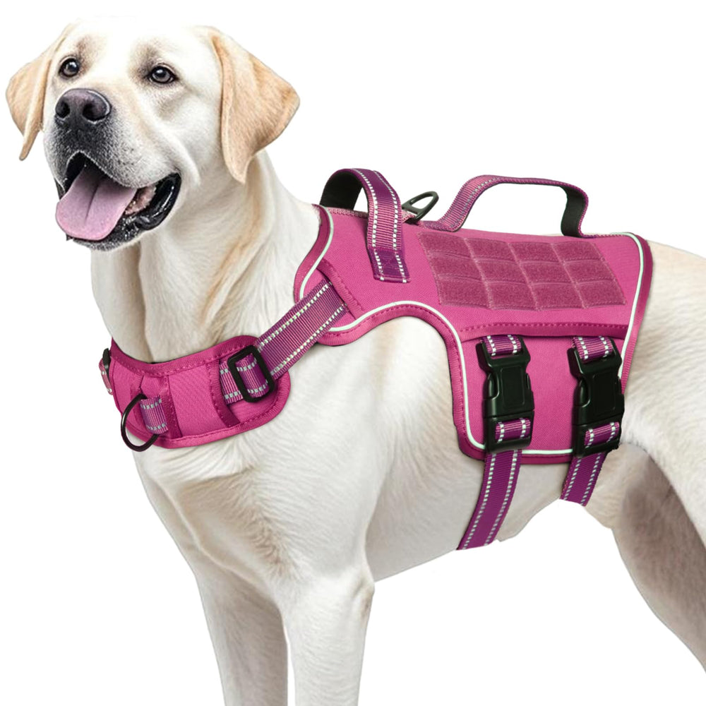RunFido heavy duty harness with front no-pull ring for training control.