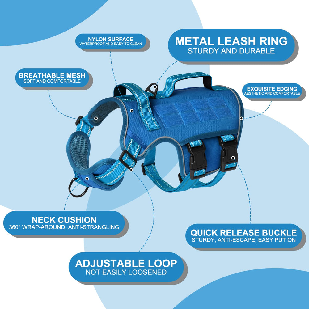 RunFido Tactical Harness dual handles enable quick control during training.