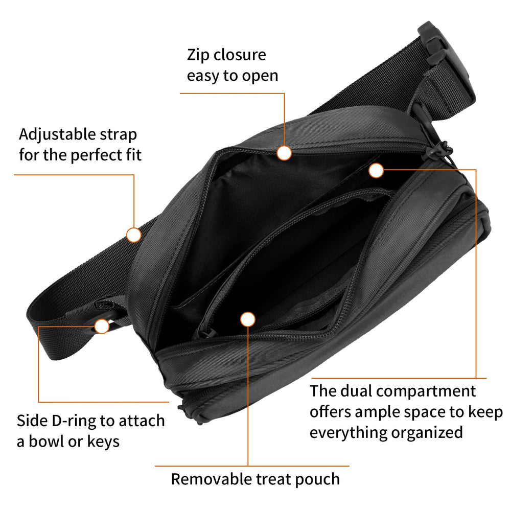 Runlight Poop Bag Dispenser keeps bags accessible during walks.