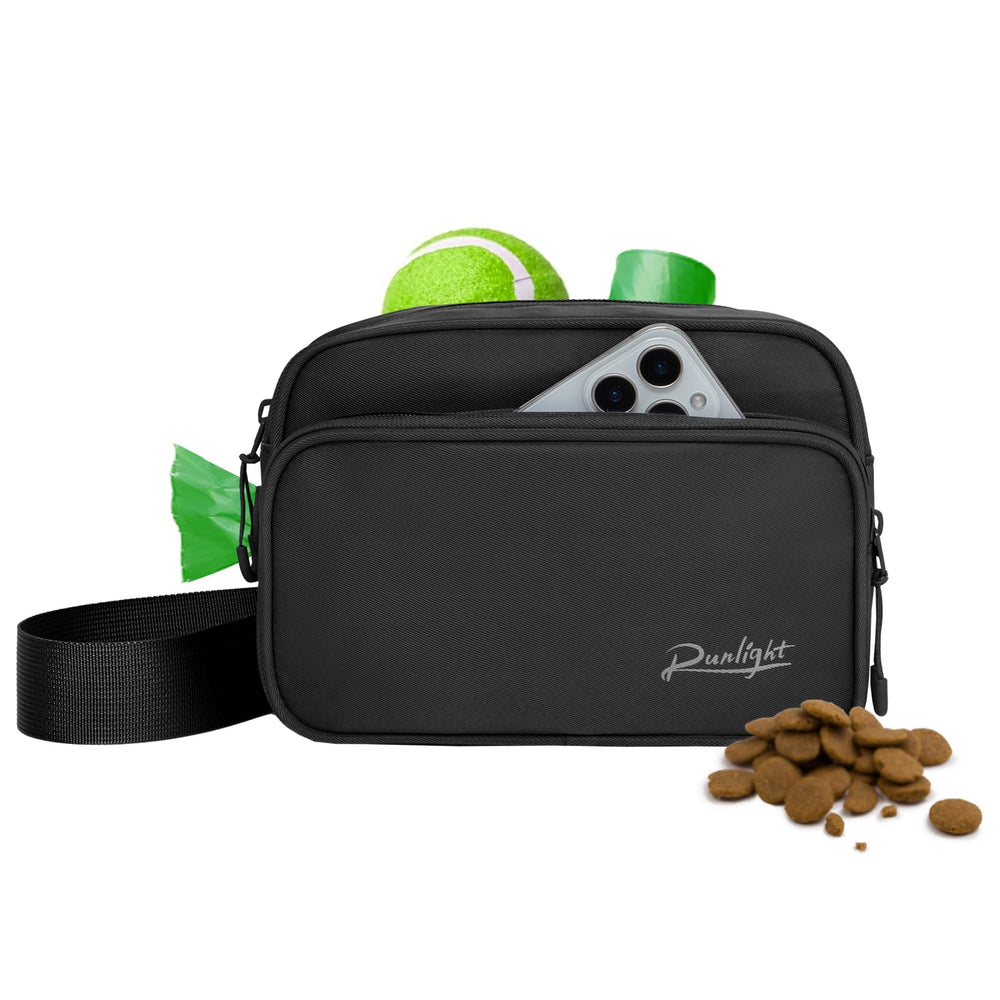 Runlight Treat Pouch Crossbody Bag for easy, hands-free dog walking.
