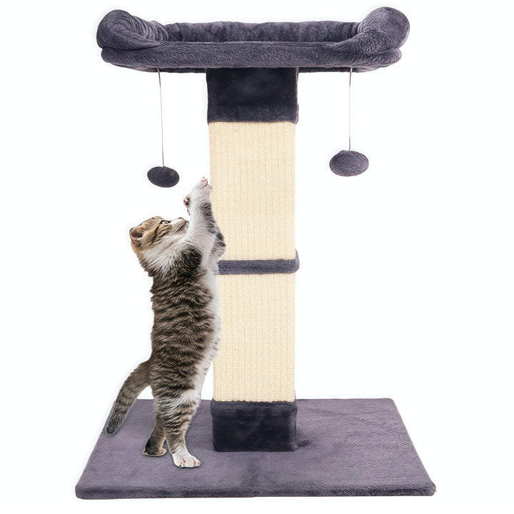 Runske 34-inch cat scratching post in indoor setup for durable scratching and furniture protection.