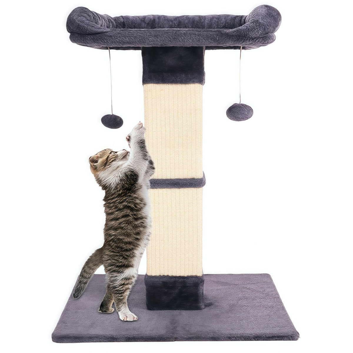 Runske 34-inch cat scratching post in indoor setup for durable scratching and furniture protection.