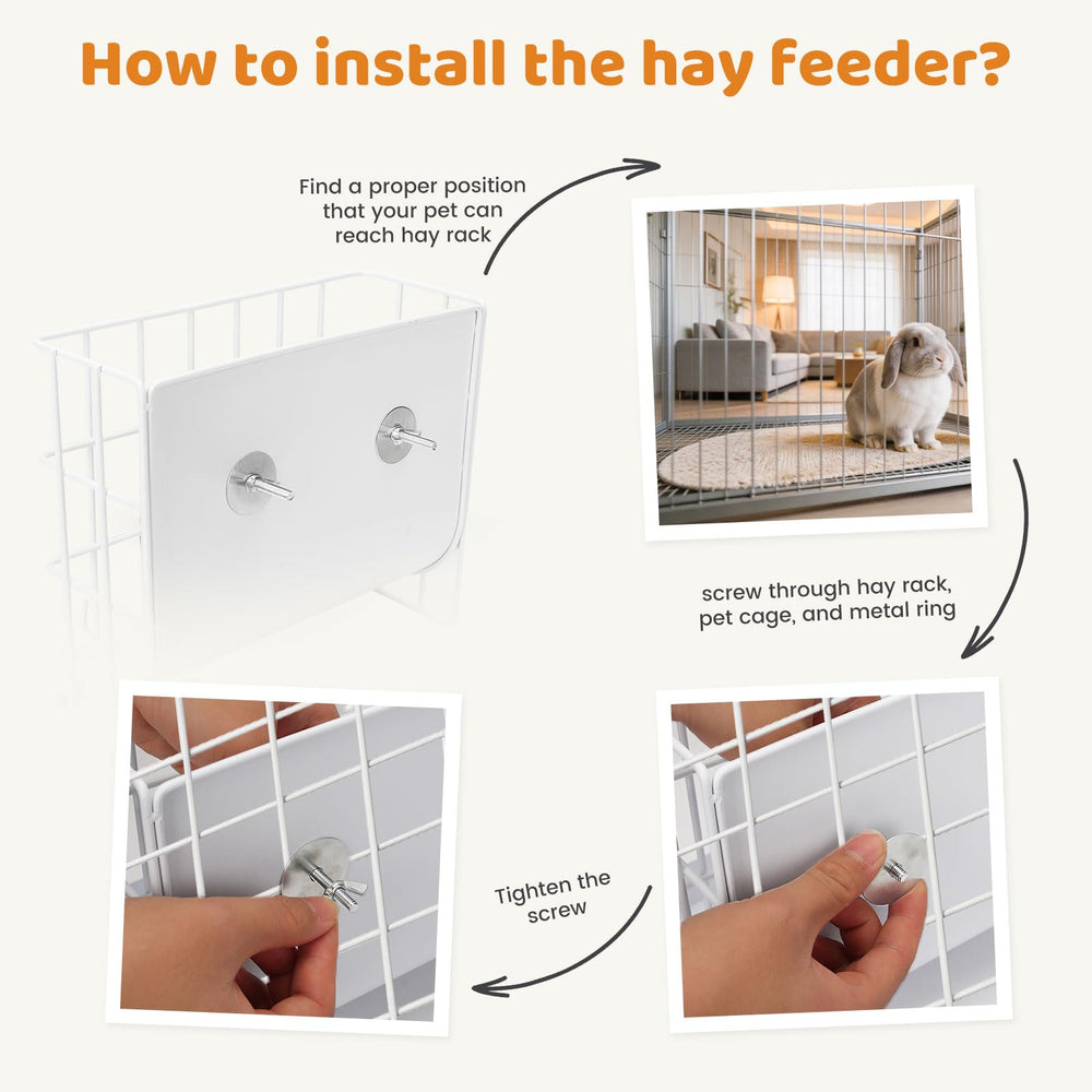 Runtai Haapstord metal hay rack bite-resistant design for durability