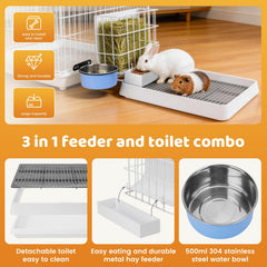 Runtai Haapstord rabbit litter box keeping the cage organized