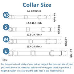 Runwing adjustable collar in S/M/L for puppies to large dogs