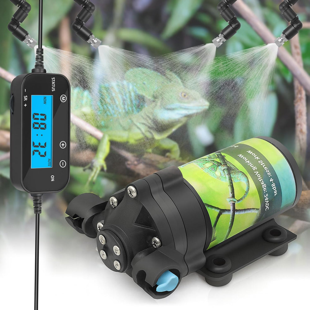 RUNWUSHENG misting system with long tubing for versatile terrarium humidity control