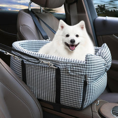 RUONARIER center console dog seat front view offers cozy booster space for small dogs.