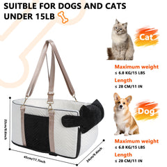 RUONARIER dog car seat with adjustable belt for secure travel