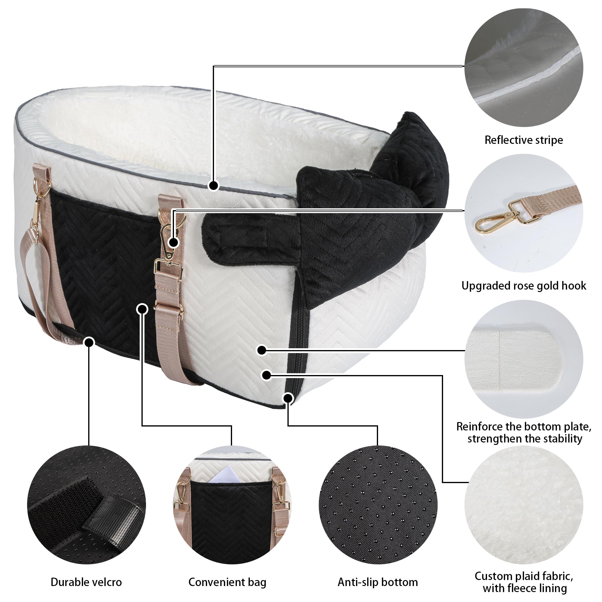RUONARIER dog car seat cat booster - suitable for small felines