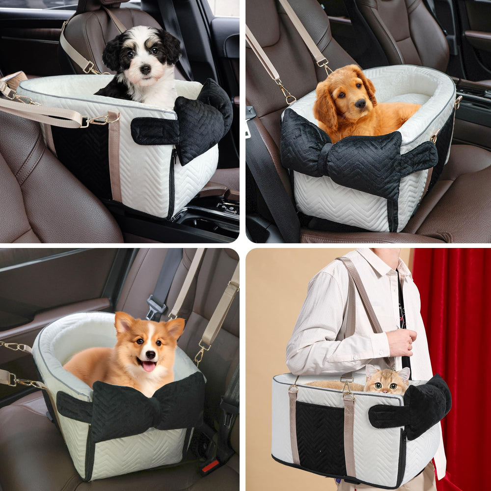 RUONARIER dog car seat dimensions 17.7x9.4x8.6 inches - fits pets under 15 lb