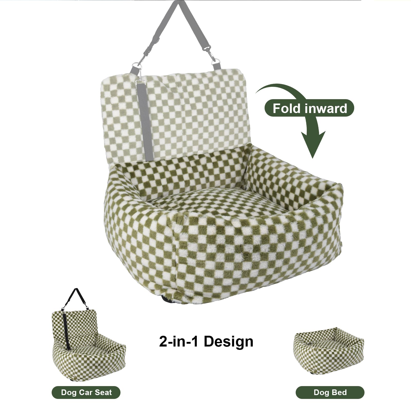 RUONARIER dog car seat includes leash to secure the dog