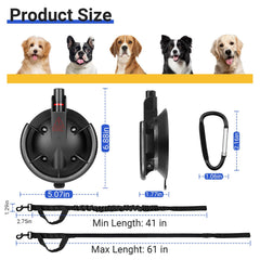 Ruppence strong suction base holds heavy dogs securely during baths.