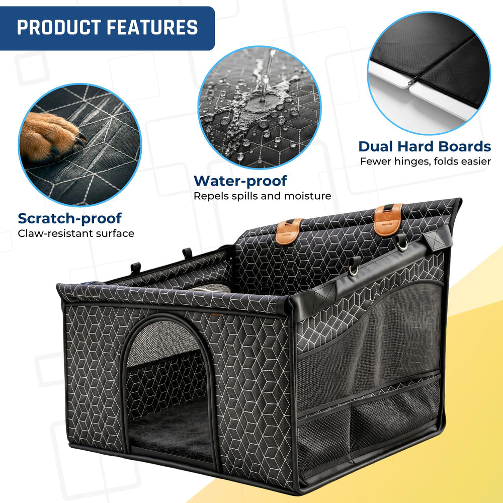 RUROKTHAM enclosed mesh design calms anxious dogs while allowing airflow