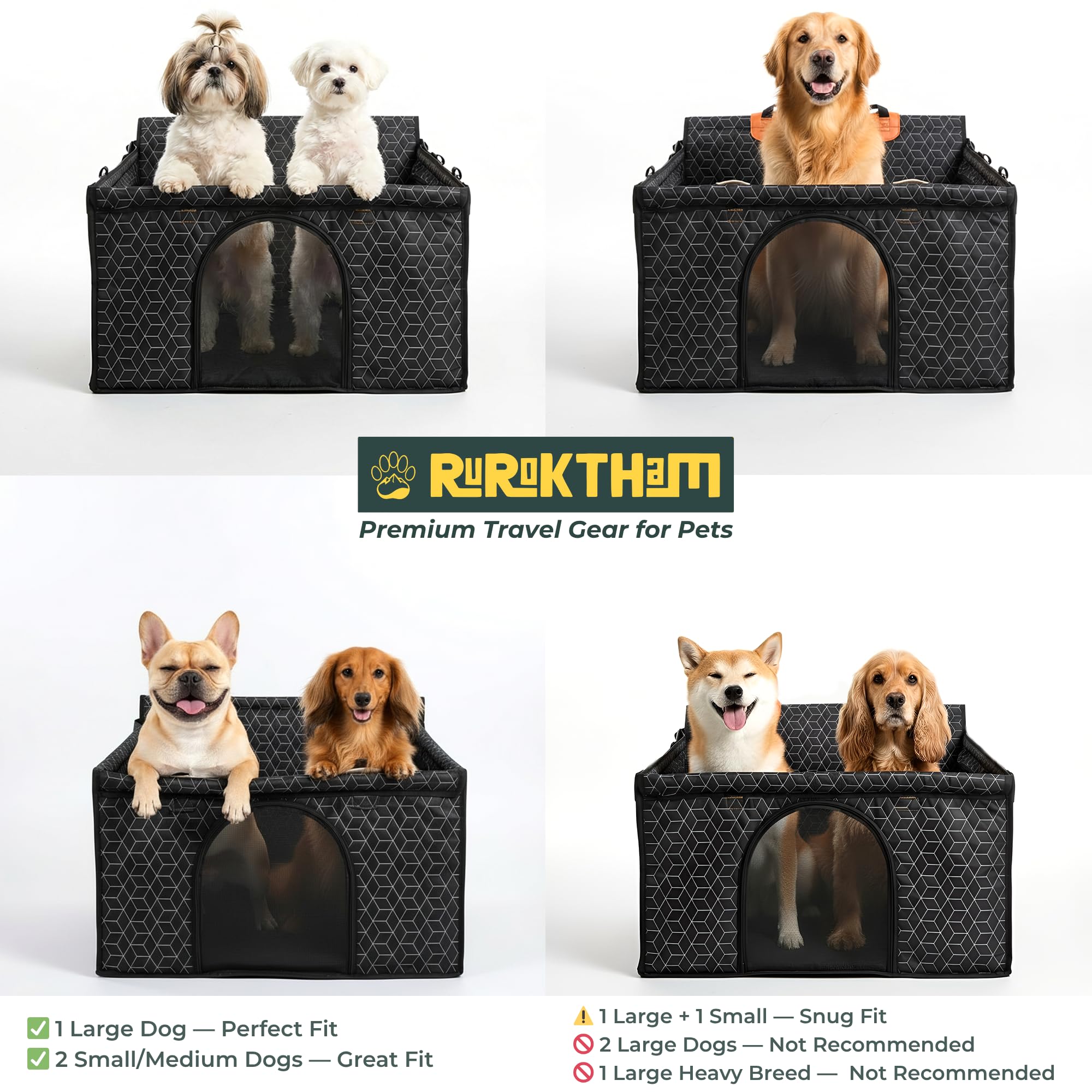 RUROKTHAM easy-to-clean travel solution for dogs on the go