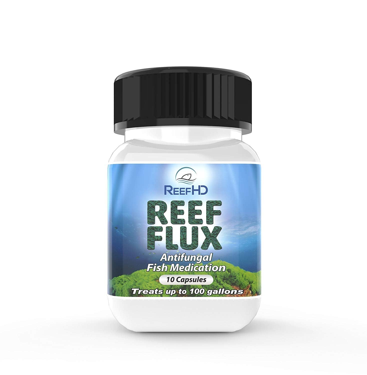 Rusepin ReefHD Reef Flux bottle pour for reef tank treatment and fungal control