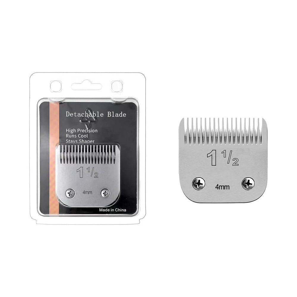 Ruzros detachable blade with stainless-steel comb blade for durability.