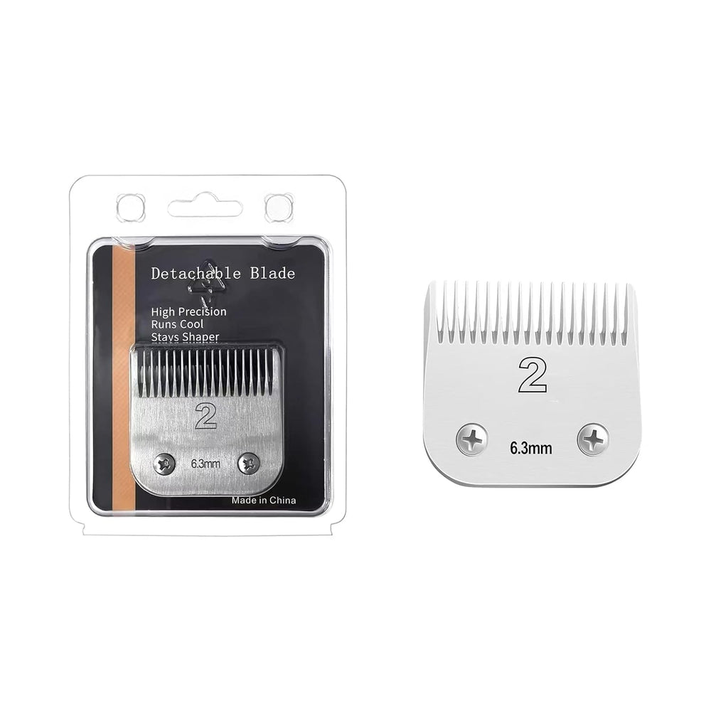 Ruzros stainless steel comb blade paired with titanium-coated ceramic shear blade