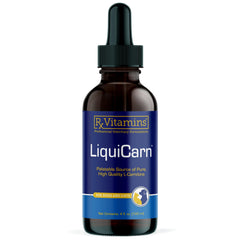 Rx Vitamins LiquiCarn bottle pour shows pure L-Carnitine for energy support.