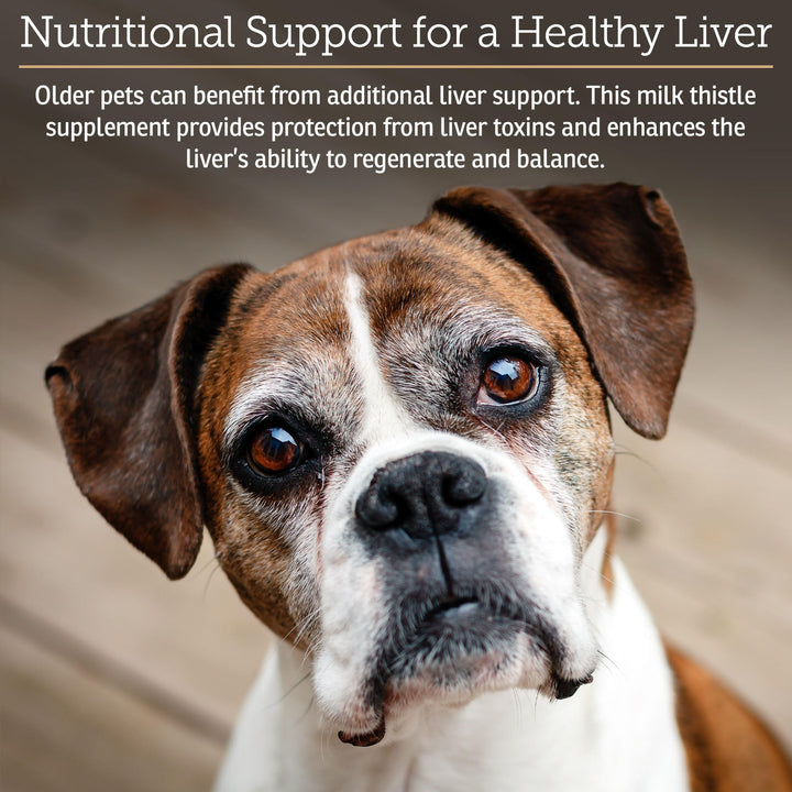 Rx Vitamins Liquid Hepato Support bottle being poured to show dosing