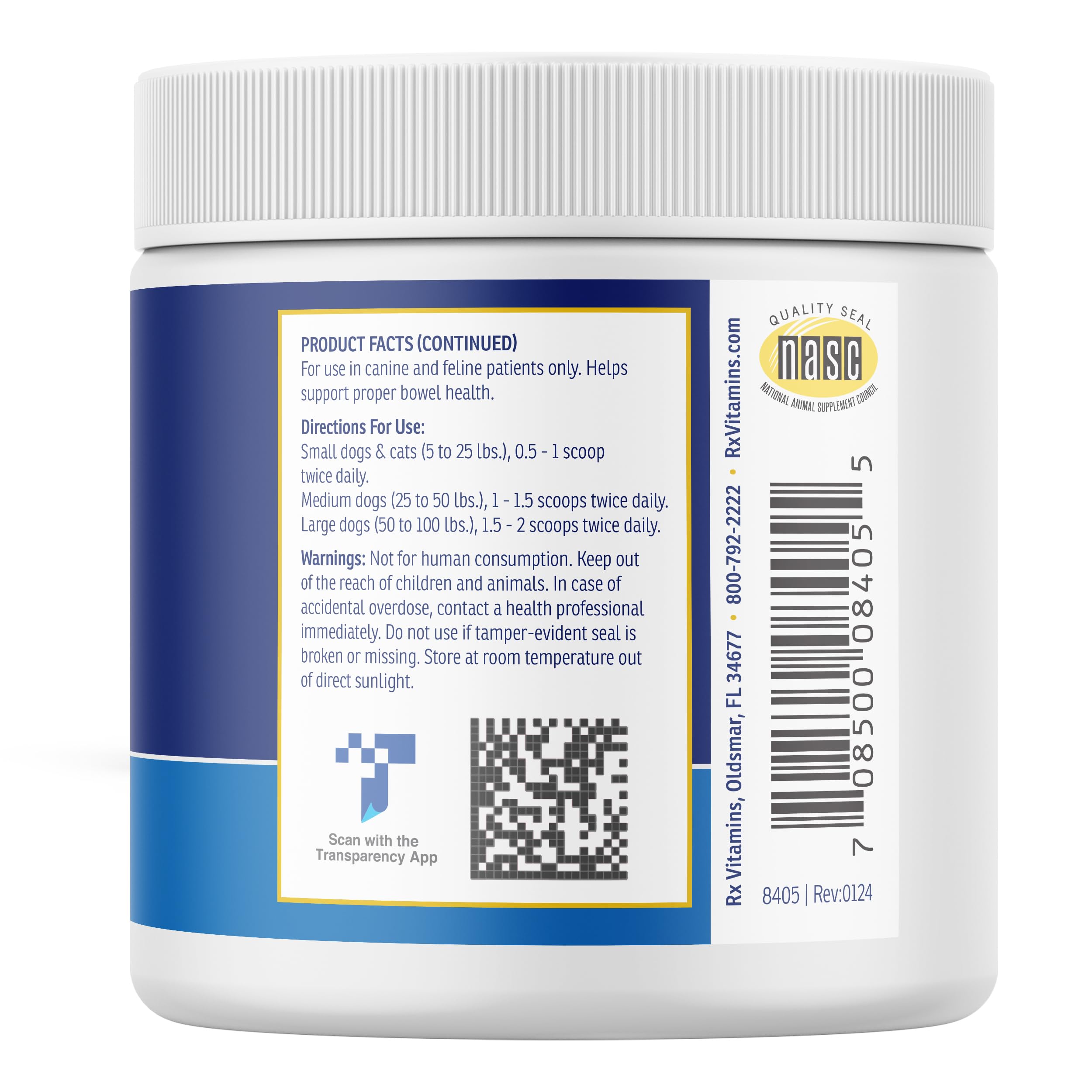 Rx Vitamins NutriGest cat probiotic powder supports digestive balance