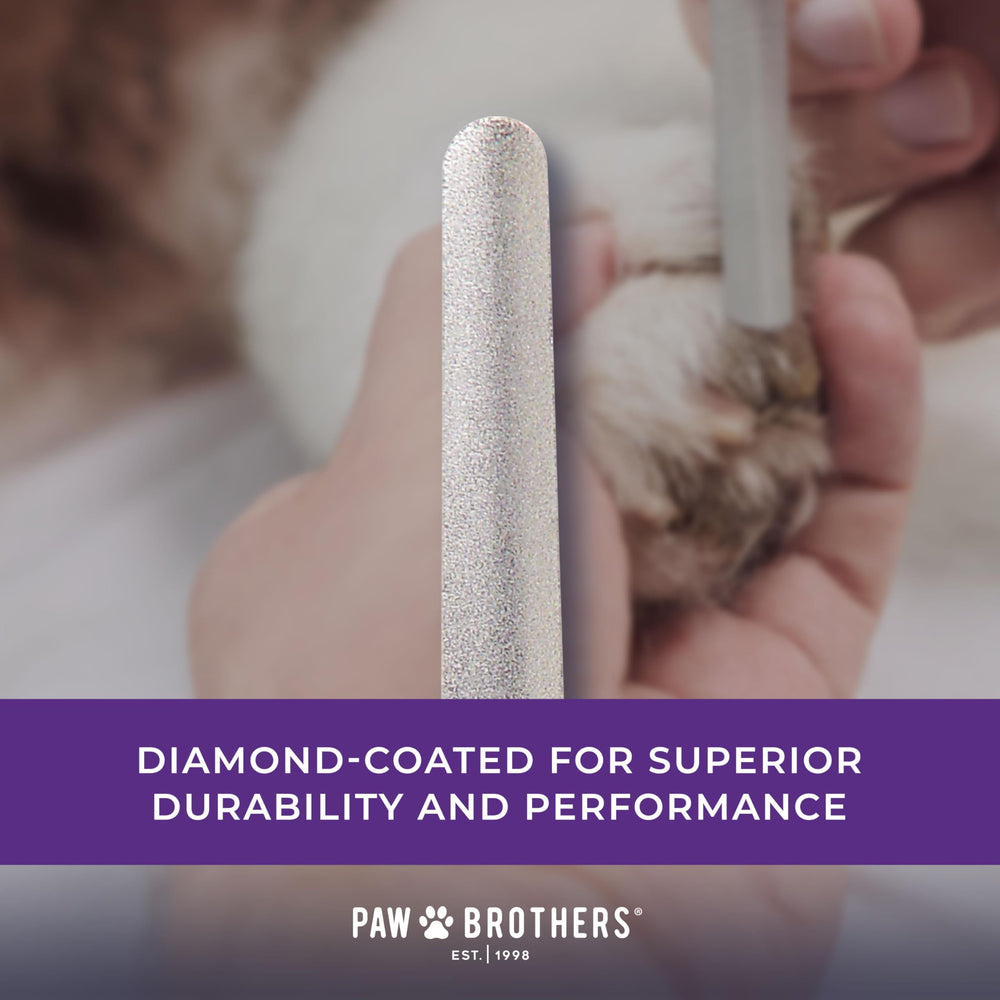 Ryan's Pet Supplies Diamond-coated file delivers smooth nails for dogs and cats.