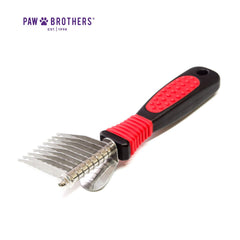 ryan's pet supplies paw brothers 9-blade dematting tool side grip for comfortable grooming sessions