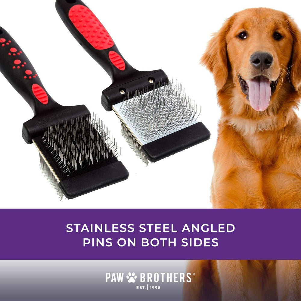Comfort grip non-slip handle for secure grooming sessions with this brush.