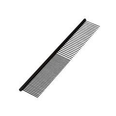 Ryan's Pet Supplies Paw Brothers Greyhound-style Teflon comb with angled view for detangling